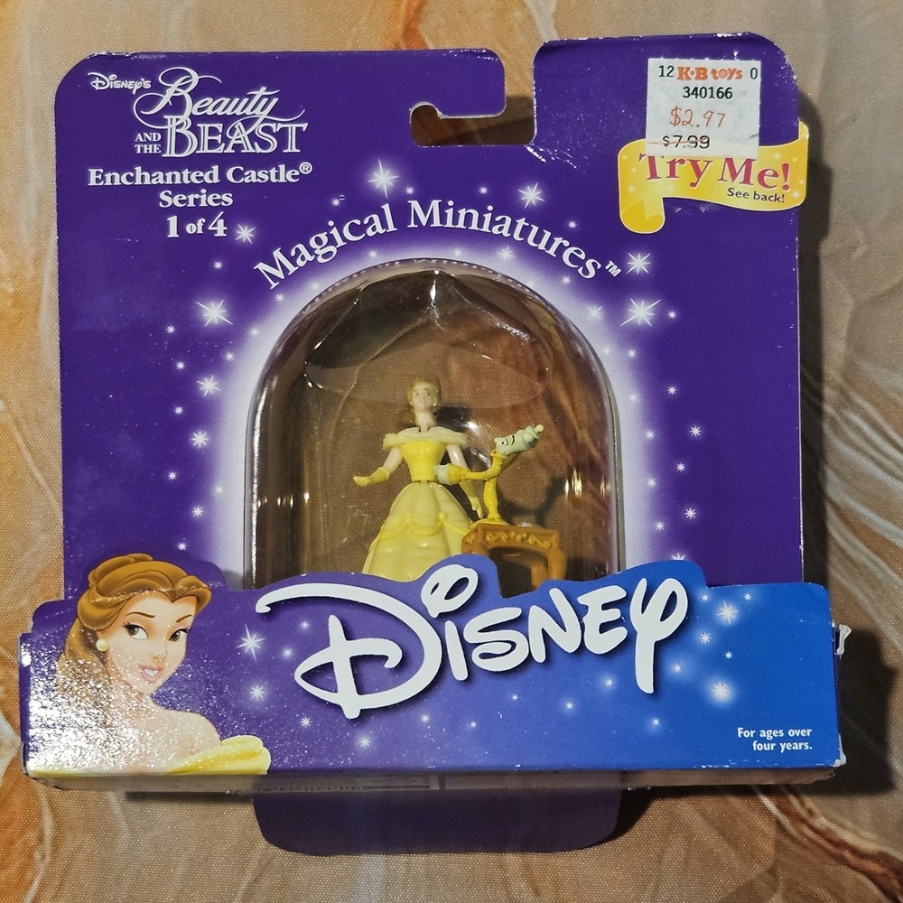 Vintage Disney Beauty & Beast Magical Miniatures Enchanted Castle Belle Mattel